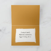 Birthday Scarecrow Wearing a Sombrero and Poncho Karte (Innenseite)