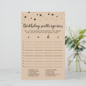 Birthday Scattergories-Spiel (Stehend Vorderseite)