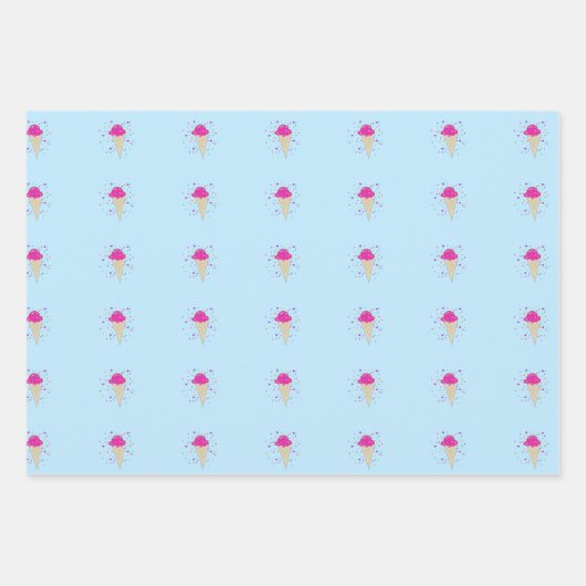 Birthday Scene Wrapping Paper Sheets Geschenkpapier Set (Vorderseite 3)