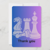 Birthday Schach Party Einladung personalisiertes F (Rückseite)