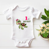 Birthday Schildkröte Baby Strampler