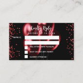 Birthday Schwarz-Rot-Ballons Party UAWG Begleitkarte (Vorderseite)