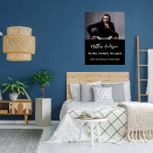 Birthday Schwarz-weiß Foto Man Mythos Legende Poster