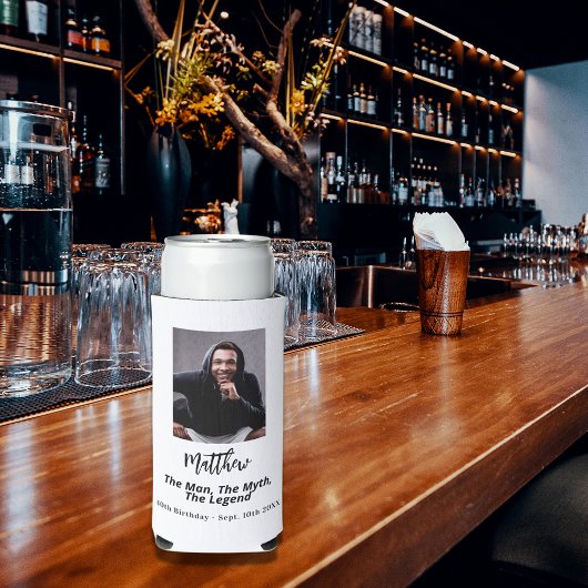 Birthday Schwarz-weiß Foto Man Mythos Legende Selters Dosenkühler