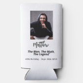 Birthday Schwarz-weiß Foto Man Mythos Legende Selters Dosenkühler (Rückseite)