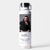 Birthday Schwarz-weiß Foto Man Mythos Legende Trinkflasche (Rückseite)