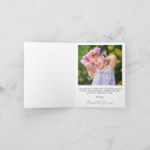 Birthday Script-Foto Dankeskarte (Innenseite)