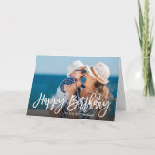 Birthday Script Overlay Foto-Karte für die Mama Karte (Vorderseite)