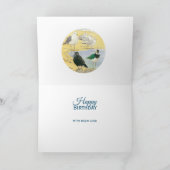 Birthday Seabird Jackdaw Lapwing Beach Nature Card Karte (Innenseite)