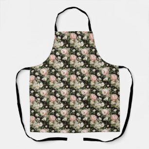 Birthday Seamless Pink and White Peony Floral Schürze