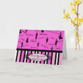 Birthday Secret Pal - Classy Lady Karte (Gelbe Blume)