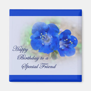 Birthday Serenade in Blue Wildblume Magnet