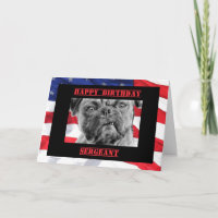 Birthday Sergeant Militär Soldat Mops Hund