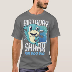 Birthday Shark 3. Geburtstag Boy Shark 3 Jahre T-Shirt