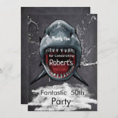 Birthday Shark Attack, Dankeskarte (Vorne/Hinten)