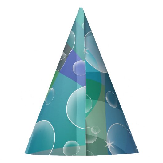 Birthday Shark Personalisiert Partyhütchen (Rückseite)