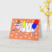 Birthday Sheep Karte (Gelbe Blume)
