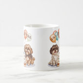 Birthday Shih Tzu Hunde Geburtstagskuchen Kaffeetasse (Mittel)
