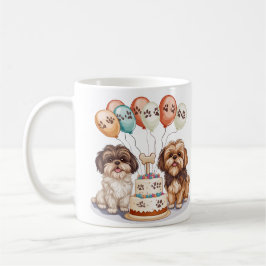 Birthday Shih Tzu Hunde Geburtstagskuchen Kaffeetasse