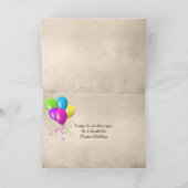 Birthday Shot Glass mit Kerze Karte (Innenseite)