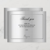 Birthday silber Foto danke Haushalt (Vorne/Hinten)