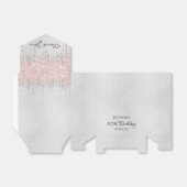 Birthday Silber Glitzer Rose Gold Vielen Dank Geschenkschachtel (Ungefaltet)