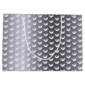 Birthday Silberfuchs Bart Männer Typ grau modern Große Geschenktüte (Rückseite)