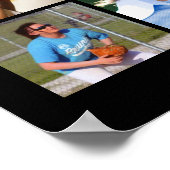 Birthday Simple 21 Foto Collage Custom Poster (Ecke)
