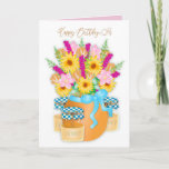 Birthday Sister Country Bouquet Blume & Honey Karte<br><div class="desc">Süß mit einer Touch Land und Gläsern Honig.  Dieses Landgal wird diese lustige Karte Liebe.  Siehe andere Kategorien mit dem gleichen Bild.</div>