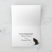 Birthday - Sister - Cuckoo Clock Karte (Innenseite)