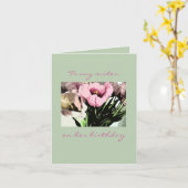 Birthday Sister - Glück Karte (Gelbe Blume)