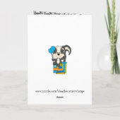 Birthday Skunk Card Karte (Rückseite)