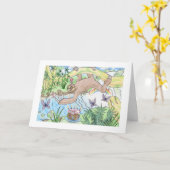 Birthday Sloth Karte (Gelbe Blume)