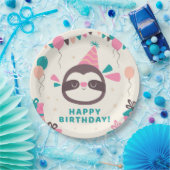Birthday Sloth Pappteller (Party)
