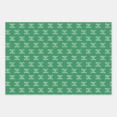 Birthday-Smaragd-Namensschrift Geschenkpapier Set (Vorderseite 2)