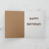 Birthday Smile Funny Mule Animal Card Real Echten  Dankeskarte (Innenseite)