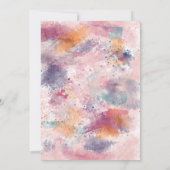 Birthday Sneaker Ball Grunge Aquarell Sweet 16 Einladung (Rückseite)