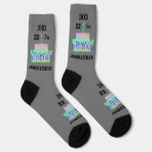 Birthday Socks Design HAMbyWG Socken (Rechts)
