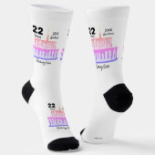 Birthday Socks Design HAMbyWG Socken (Gewinkelt)