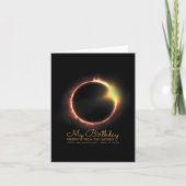 Birthday Solar Eclipse 2024 April 8 Insgesamt Ecli Karte (Vorderseite)