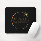 Birthday Solar Eclipse 2024 April 8 Insgesamt Ecli Mousepad (Mit Mouse)