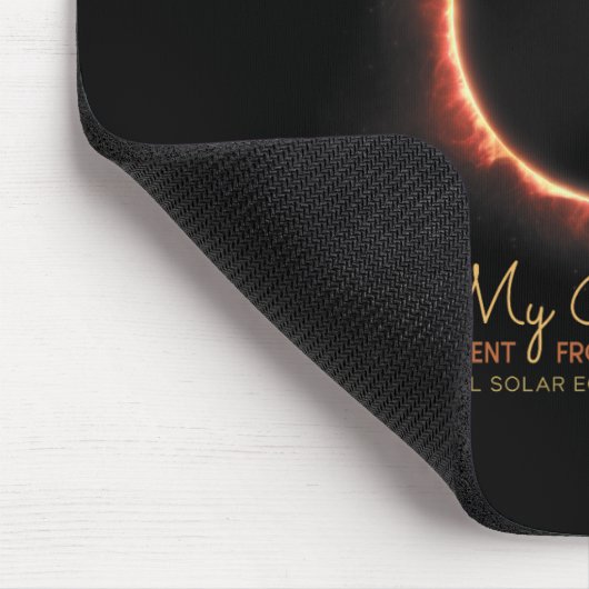Birthday Solar Eclipse 2024 April 8 Insgesamt Ecli Mousepad (Ecke)