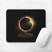 Birthday Solar Eclipse 2024 April 8 Insgesamt Ecli Mousepad (Mit Mouse)