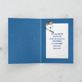 Birthday, Someone Cool, Happy Snowman Skiing Karte (Innenseite)