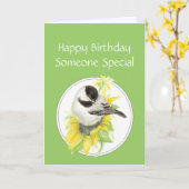 Birthday Someone Special Chickadee Sunflower Bird Karte (Gelbe Blume)