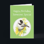 Birthday Someone Special Chickadee Sunflower Bird Karte<br><div class="desc">Birthday Someone Special Chickadee & Sunflower Garden Bird Nature,  Wildlife</div>