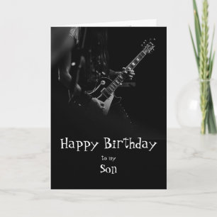 Birthday Son Fun You Rock Music Card Karte