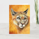 Birthday Son-in-law Cougar Mountain Lion Animal  Karte<br><div class="desc">Birthday Son-in-law Cougar Mountain Lion Wildlife Art</div>