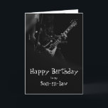 Birthday Son-in-law Fun You Rock Music Karte<br><div class="desc">Geburtstag Gruß Schwiegersohn für Musiker mit Fun You Rock</div>