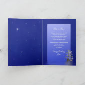 Birthday, Son-in-Law, Ship with Sails, Night Karte (Innenseite)